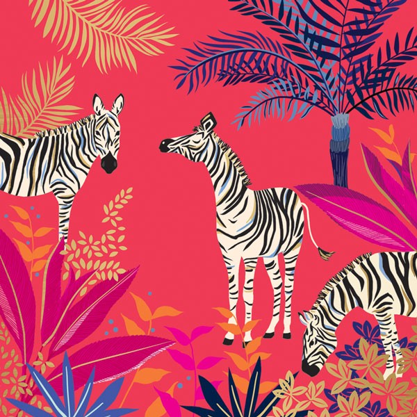 Zebra Card By Sara Miller London